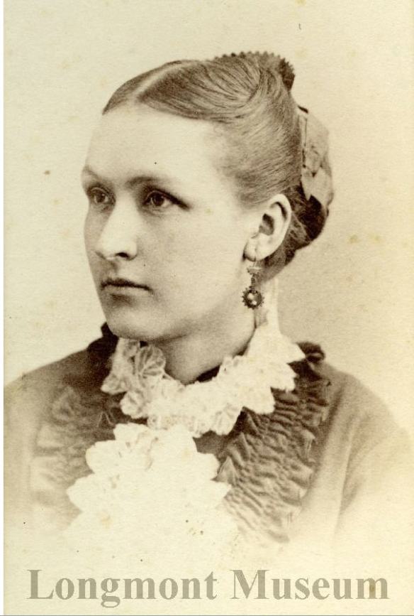 Ida Kitely Dickens, wife of W.H. Dickens. 1870.